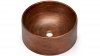 S.V.I.S. Design UMYWALKA 40 CM COLUMBA BASIC BEZ PRZELEWU - AGED METAL MIEDZIANY I CZARNY, LAKIER MATOWY